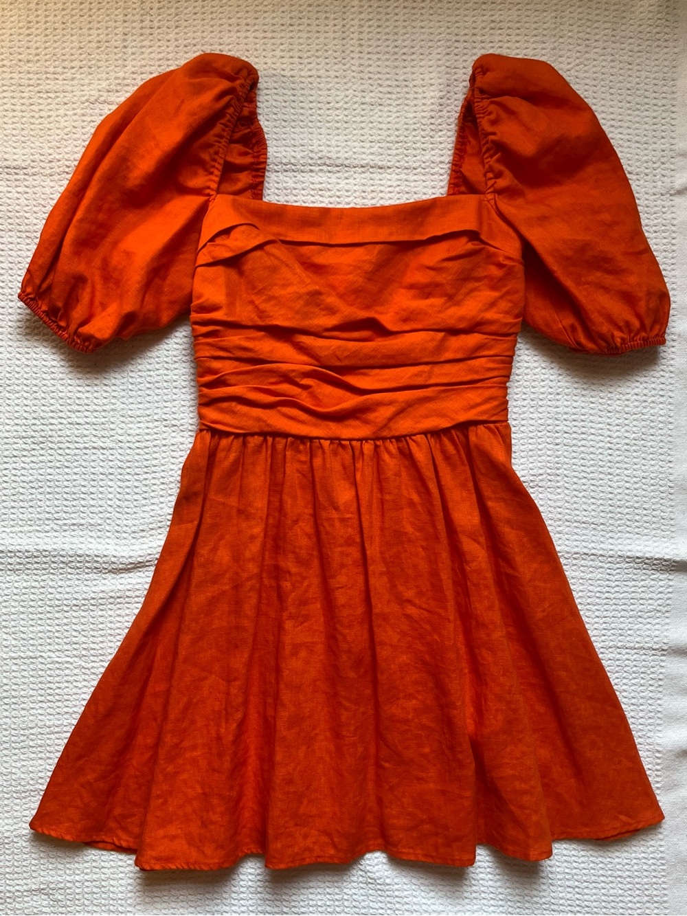 Reformation Orange Mini Dress